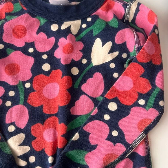 Hanna Andersson Multicolor Floral Kids Pajama Set of 2 pair size 3T - Picture 6 of 7
